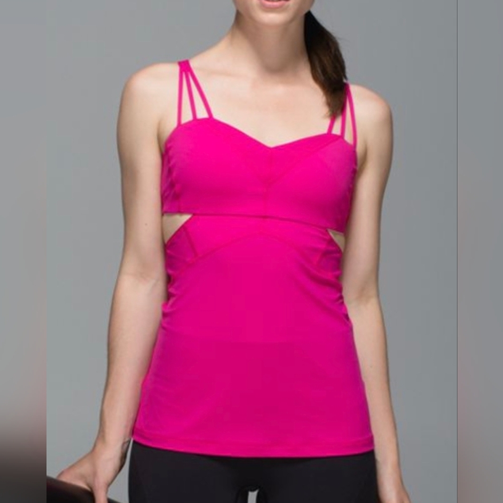 Lululemon Athletica Vibrant Pink Double-Strap Camisole